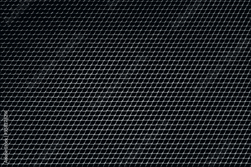 Mesh pattern on a black background