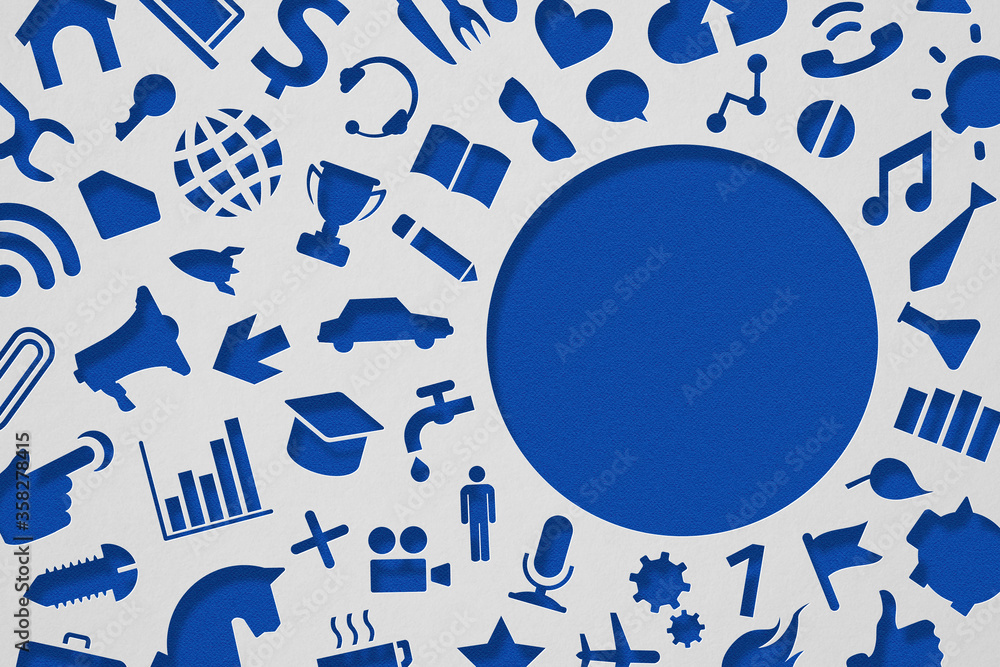 A color paper carving graphic picture with text space in education concept. A color paper carving graphic picture with text space in education concept.