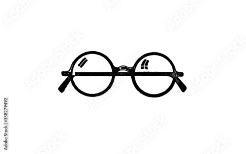 hand drawn vintage glasses