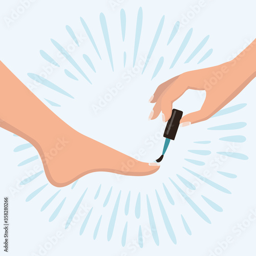 Manicure pedicure nails file callus removing tools kit and information 3 flat banners webpage design vector illustration