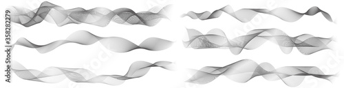 abstract wave lines on white background 