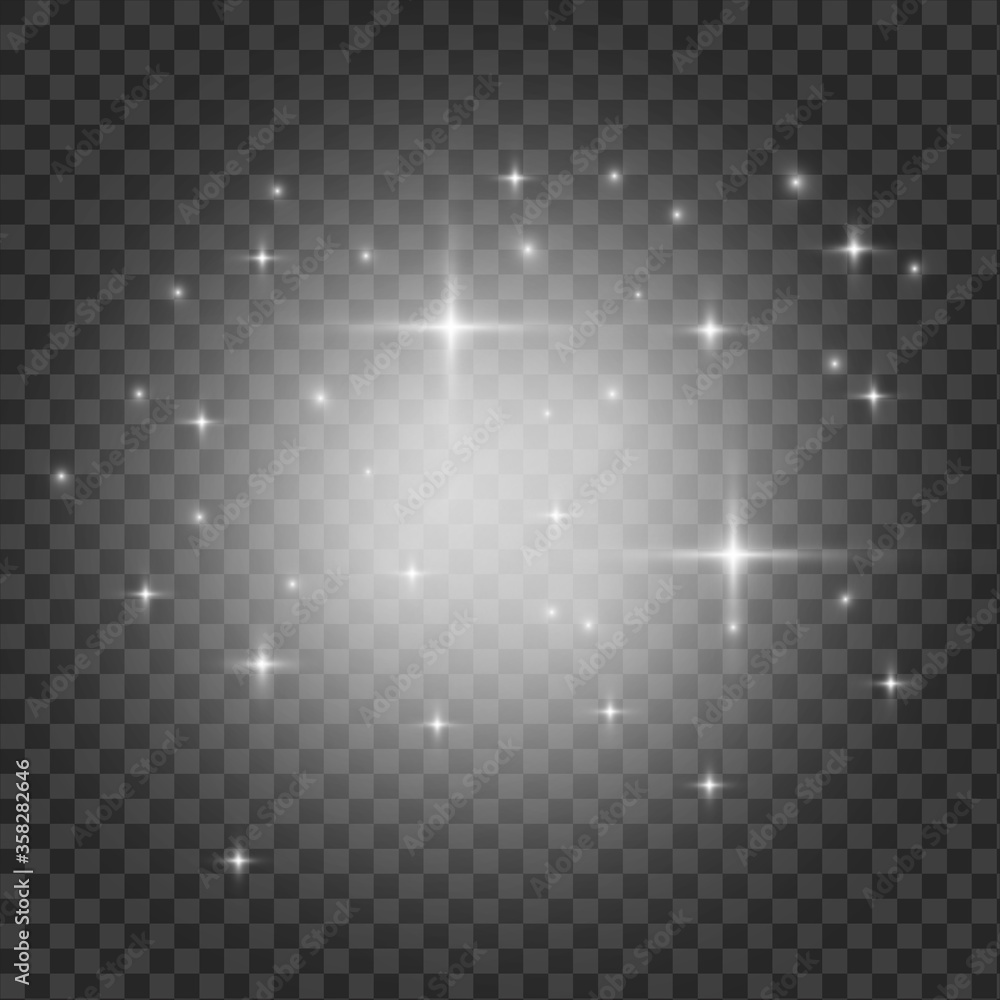 The dust sparks and golden stars shine with special light The dust sparks and golden stars shine with special light
