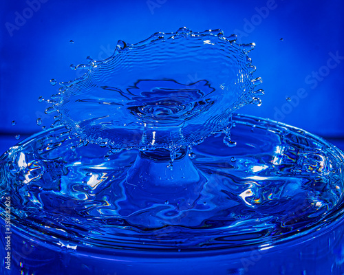 Wassertropfen blau