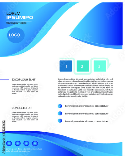 Blue Color Modern Flyer Design Template