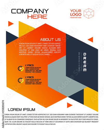 Clean And Modern Corporate Business Flyer Design Template