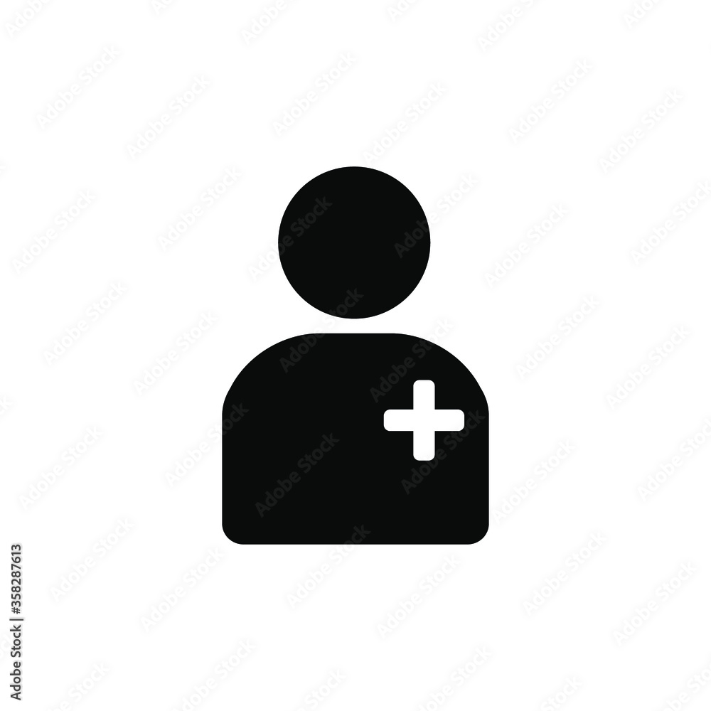 580 Patient Icon - Medical & Health Care Person With Cross Symbol Vector illustration 580 Patient Icon - Medical & Health Care Person With Cross Symbol Vector illustration