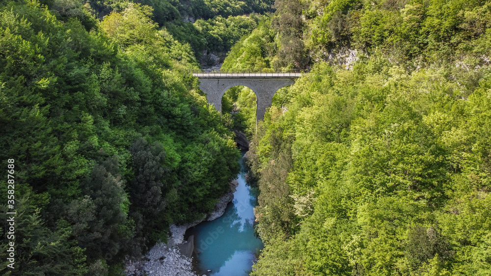 Bridge Lavelle, Benevento, Italy
The erosion of the water has created a real natural masterpiece surrounded by beautiful trees.