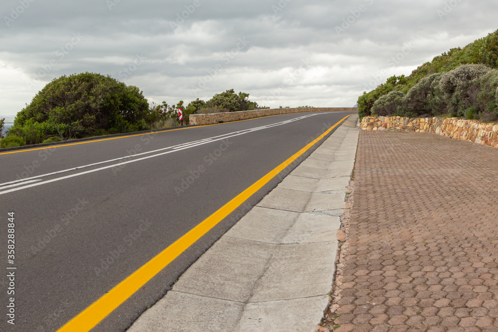 Naklejka premium on the Garden Route, south of Gordon's Bay, Western Cape, South Africa