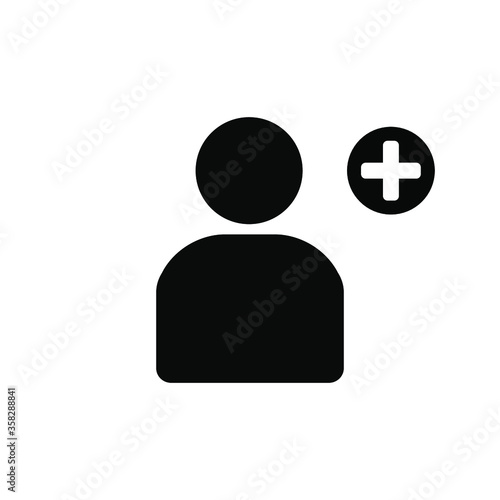 580 Patient Icon - Medical & Health Care Person With Cross Symbol Vector illustration