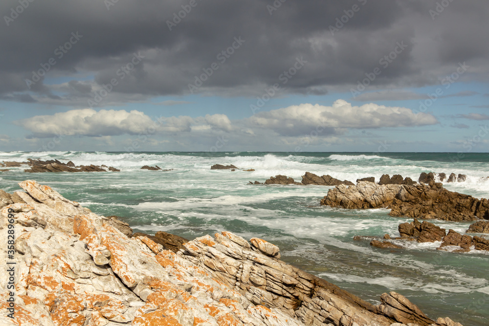 View to the Sea from Hermanus Cliff Path, Hermanus, Western Cape, South Africa
