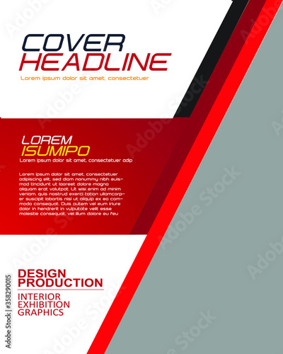 Red and White Creative Simple Blue Flyer A4 Template