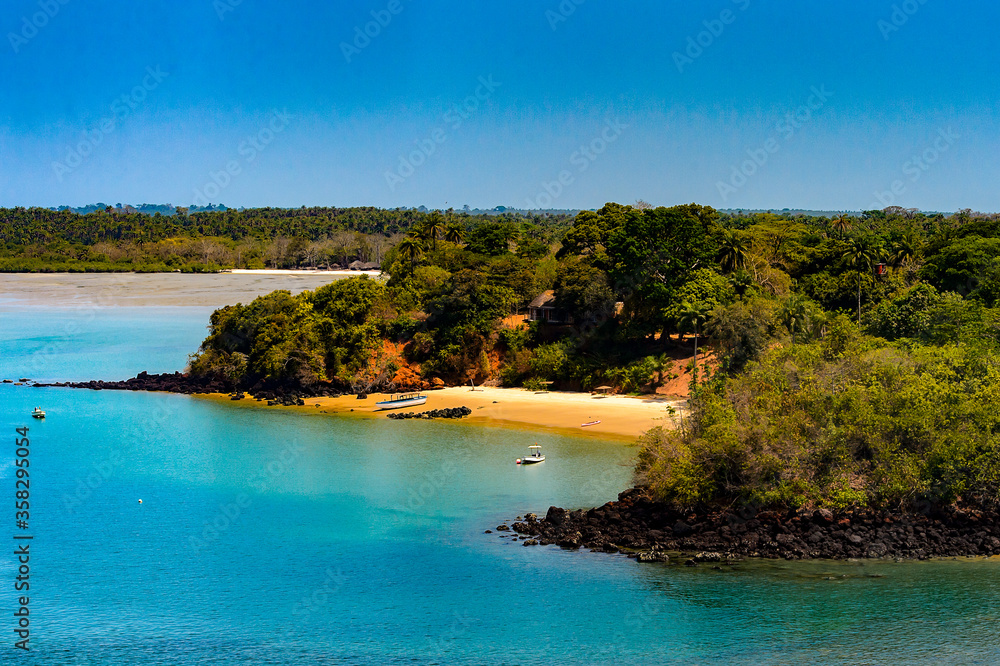 An island of the Bissagos Archipelago (Bijagos), Guinea Bissau. UNESCO Biosphere Reserve