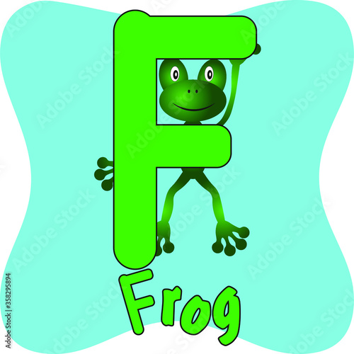 vector illustration of letters of the children's alphabet
