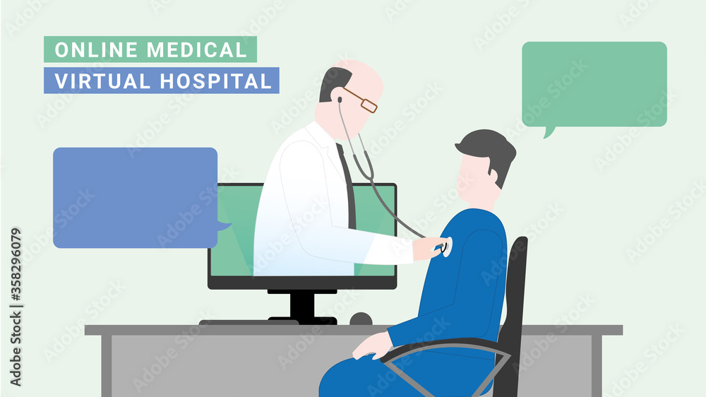 Online medical service. Virtual doctor service Online medical service. Virtual doctor service
