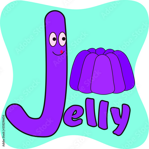 vector illustration of letters of the children's alphabet
