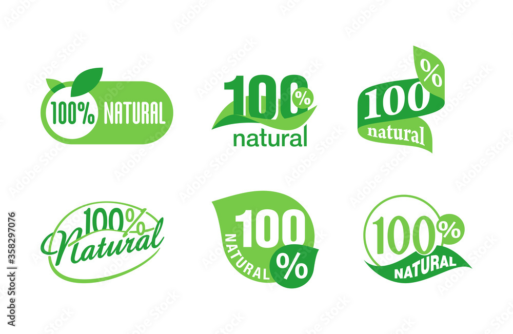 Vektorov Grafika 100 Natural Sticker Collection Isolated Vector vektorov-grafika-100-natural-sticker-collection-isolated-vector