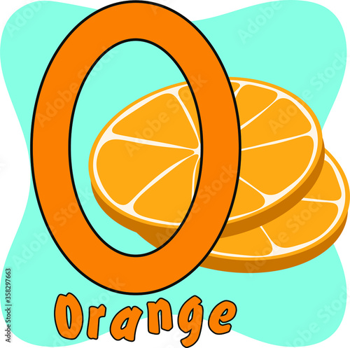 vector illustration of letters of the children's alphabet
