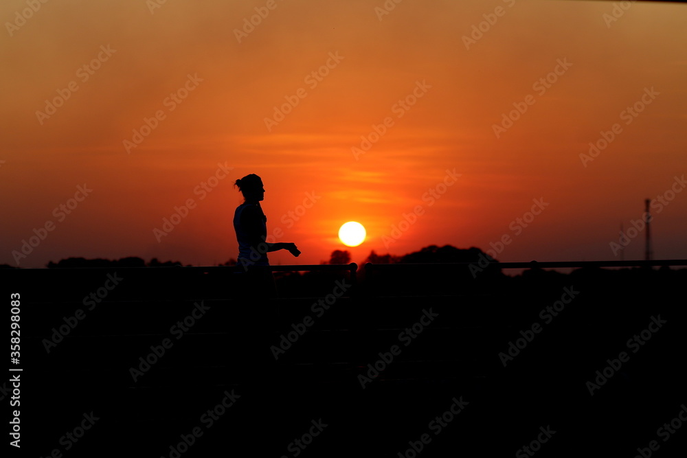 silhouette of a man