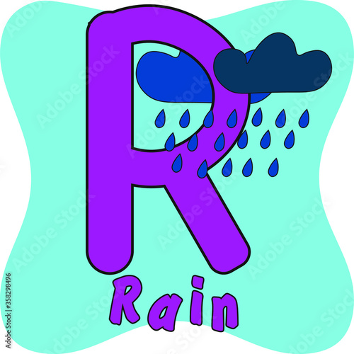 vector illustration of letters of the children's alphabet
