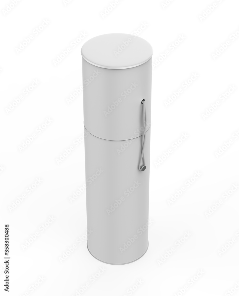 Glossy Alcohol Tube isolated on white background. 3d illustration Glossy Alcohol Tube isolated on white background. 3d illustration