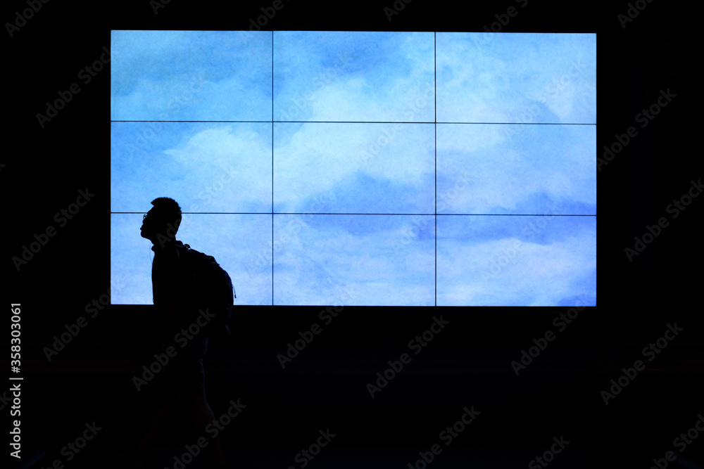 silhouette of a man in front of sky silhouette of a man in front of sky
