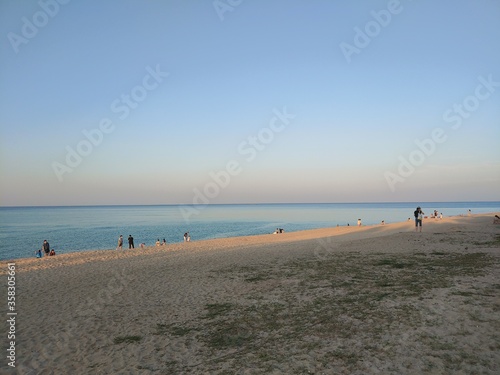 바닷가 해변 석양