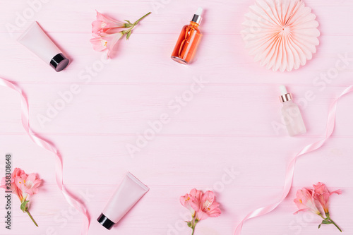 Cosmetic products for skin care and delicate flower buds