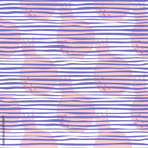 Decorative pomegranate fruit seamless pattern. Garnet fruit endless wallpaper.