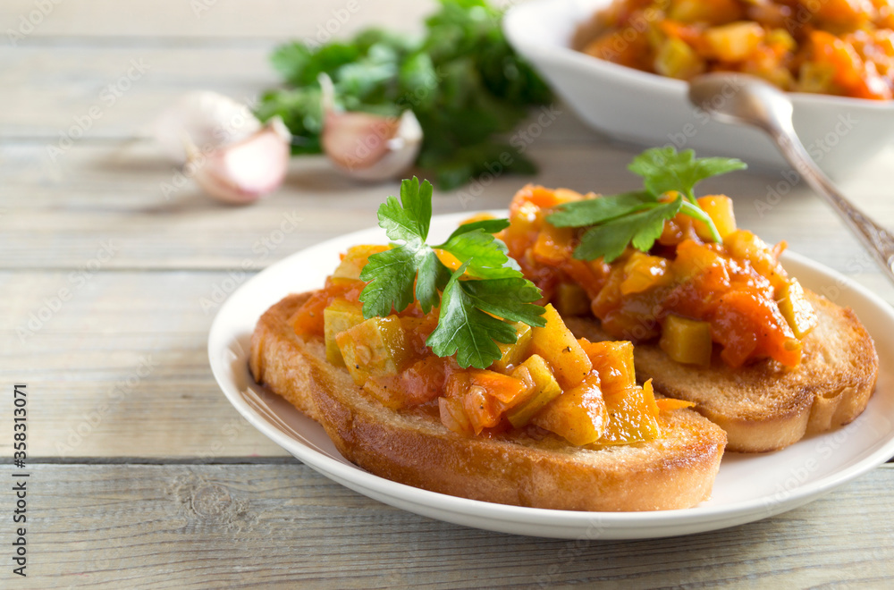 stewed vegetable stew with zucchini. stewed vegetable stew with zucchini.