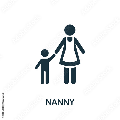 Nanny icon. Simple element from child development collection. Creative Nanny icon for web design, templates, infographics and more