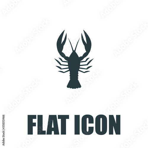 Lobster Icon Flat