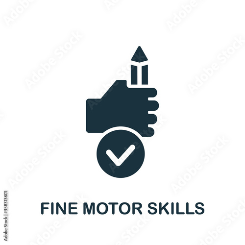 Fine Motor Skills icon. Simple element from child development collection. Creative Fine Motor Skills icon for web design, templates, infographics and more