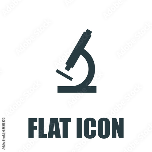 Microscope Icon Flat
