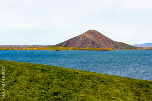 Nature of Skutustadagigar   area famous by geologiacal features and views in Iceland