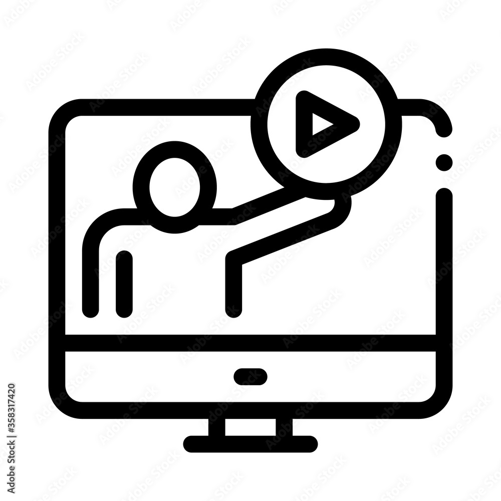 viewing in computer mode icon vector. viewing in computer mode sign. isolated contour symbol illustration viewing in computer mode icon vector. viewing in computer mode sign. isolated contour symbol illustration