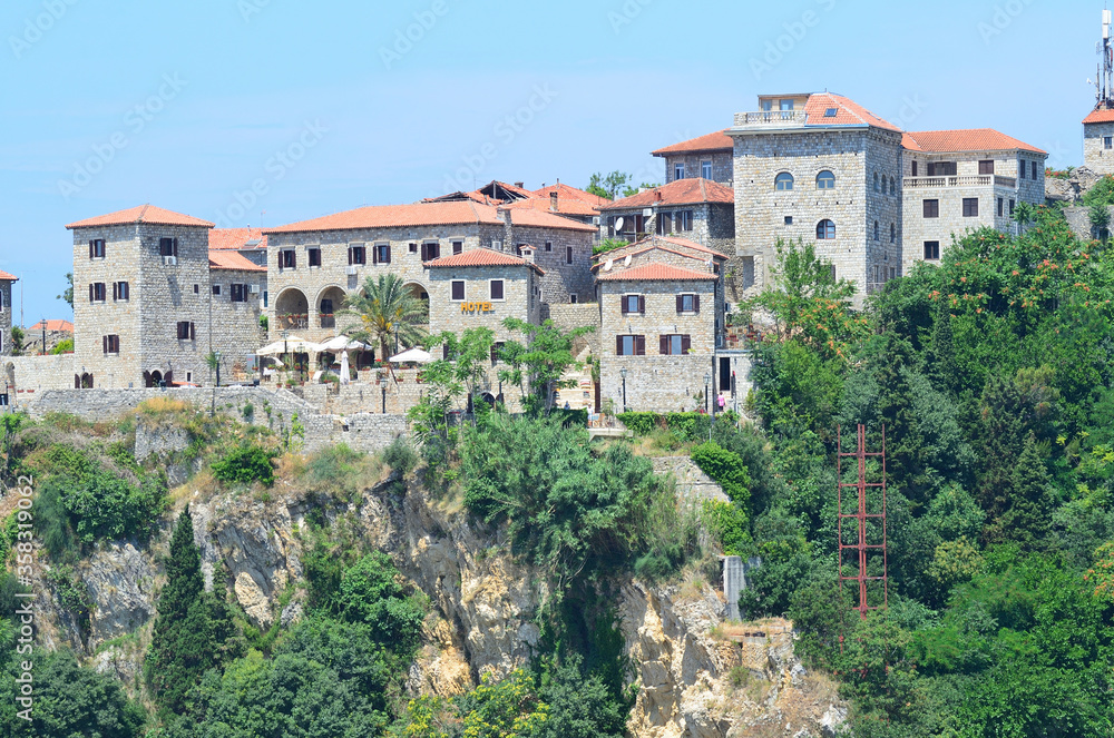 Upper town and old fortress in Ulcinj, Montenegro