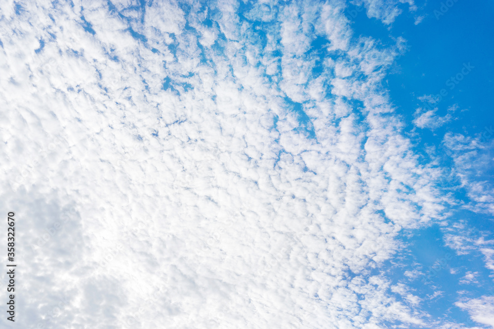 Vivid blue sky with crowded clouds. ( pastel color ) Vivid blue sky with crowded clouds. ( pastel color )