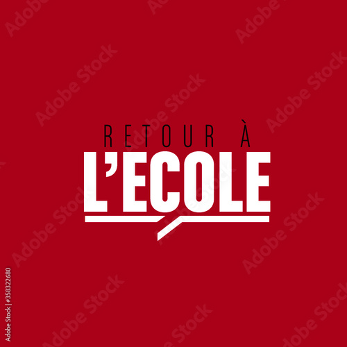 retour à l'école