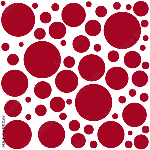 fond abstrait, rond rouge