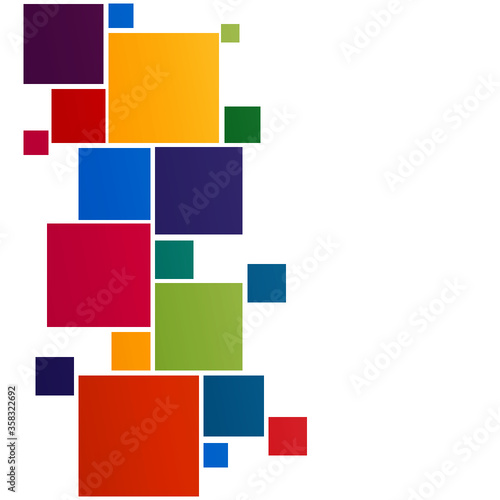 fond abstrait carré coloré