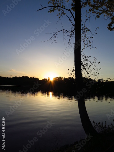 a lake in Barry's Bay, Ontario, Canada, May