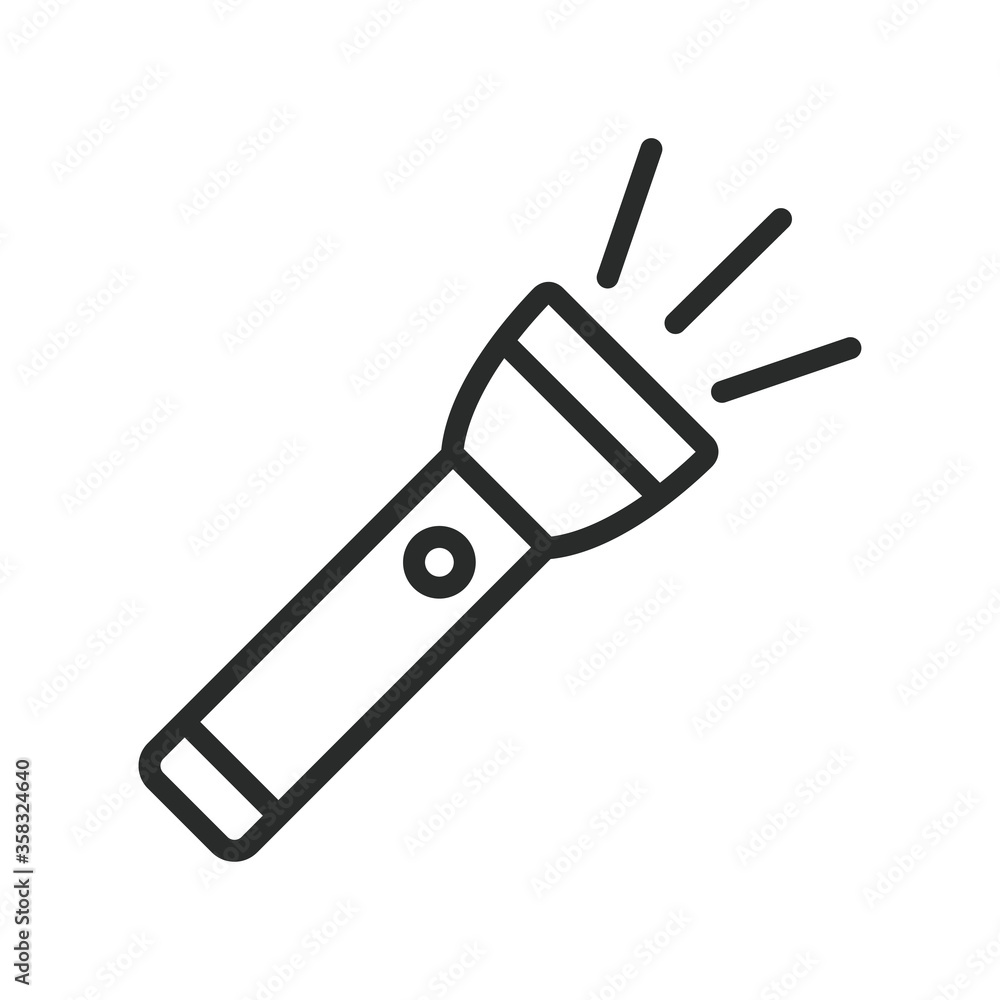 flashlight icon vector design illustration flashlight icon vector design illustration