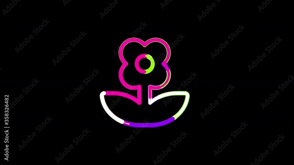 Circles gather in symbol flower daffodil. After it crumbles in a line and moves to the camera. Alpha channel black Circles gather in symbol flower daffodil. After it crumbles in a line and moves to the camera. Alpha channel black