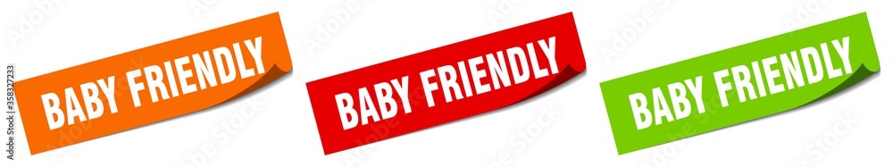 baby friendly sticker. baby friendly square isolated sign. baby friendly label baby friendly sticker. baby friendly square isolated sign. baby friendly label
