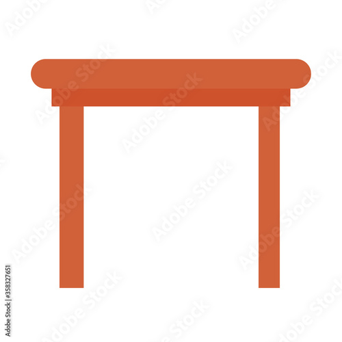 wooden table on white background vector illustration design