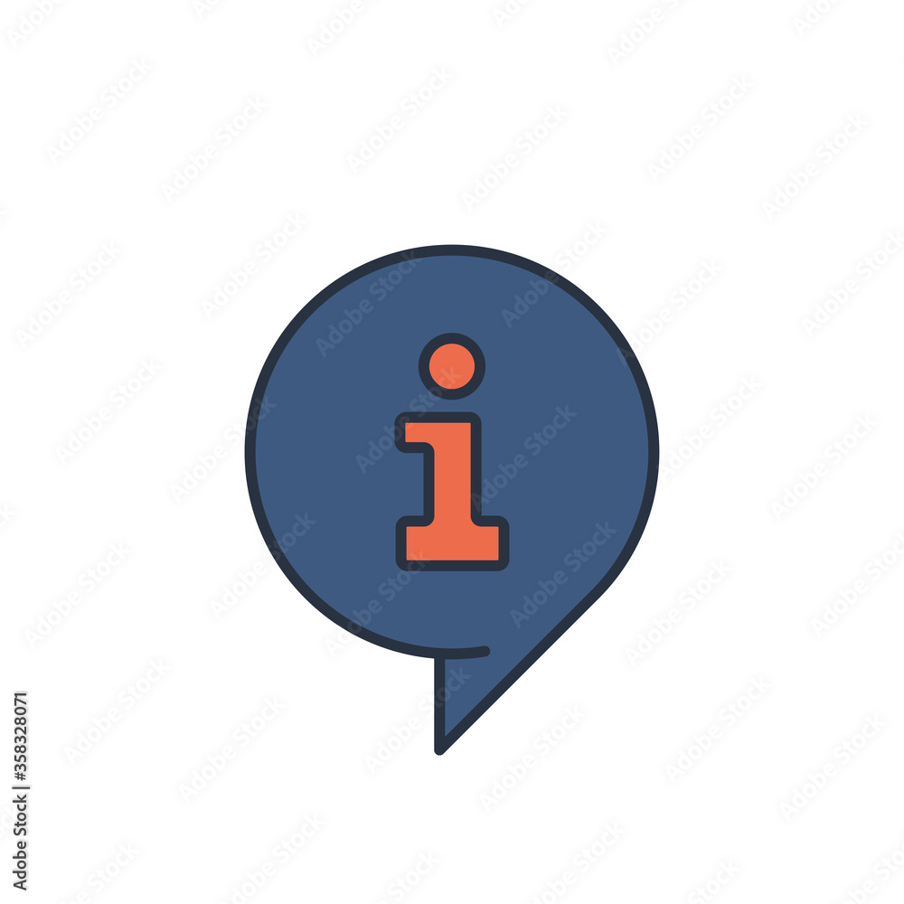Information vector icon symbol isolated on white background Information vector icon symbol isolated on white background