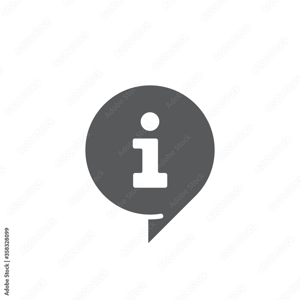Information vector icon symbol isolated on white background Information vector icon symbol isolated on white background