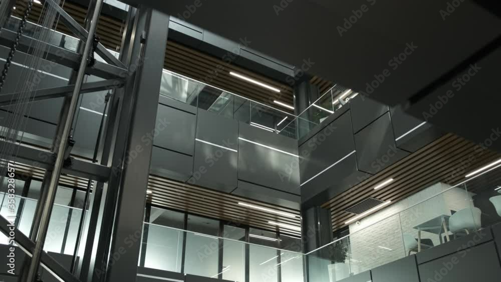 Interior of a business building in loft style Interior of a business building in loft style