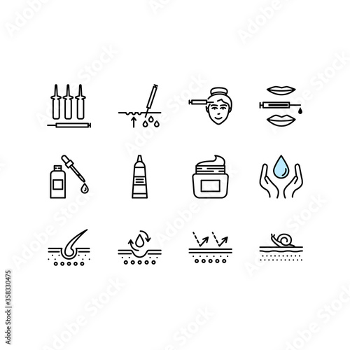 science icons set
