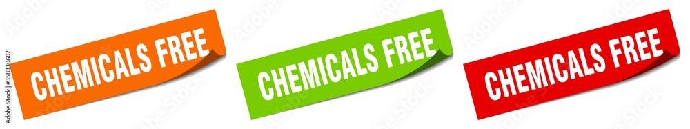 chemicals free sticker. chemicals free square isolated sign. chemicals free label chemicals free sticker. chemicals free square isolated sign. chemicals free label